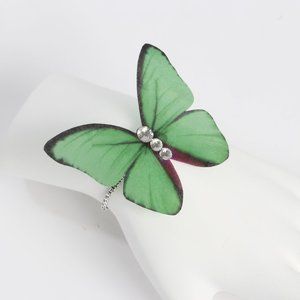 Green Fashion Butterfly Adjustable Bracelet